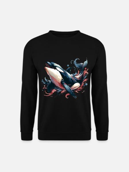 Orca Killer Whale - Unisex Sweatshirt - black