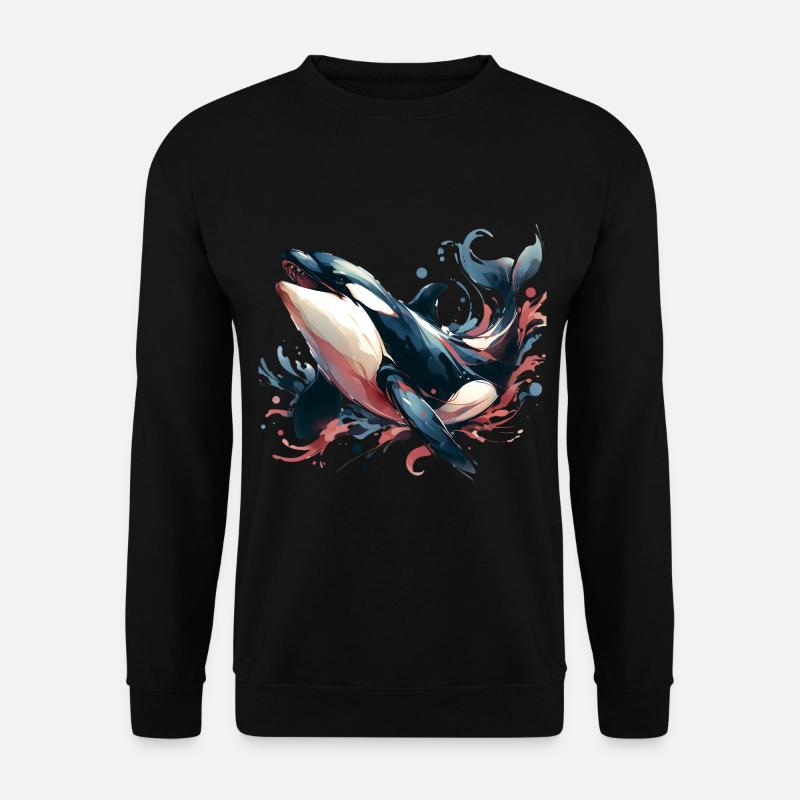 Orca Schwertwal - Unisex Pullover - Schwarz