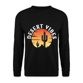 Ambiance du désert - Sweat-shirt Unisexe - noir - Devant - Alina (178cm) & Michal (187cm)