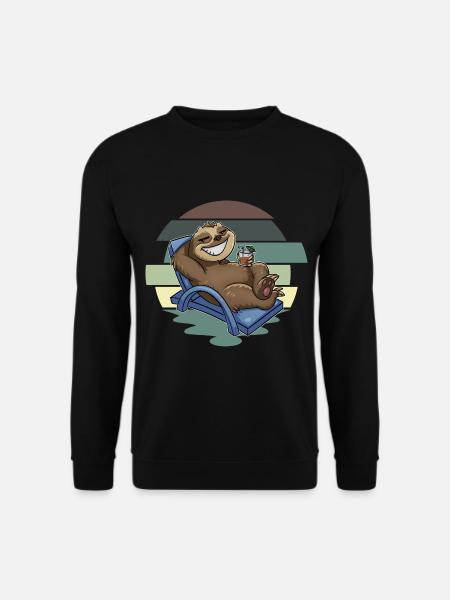 Sloth - Unisex Sweatshirt - black