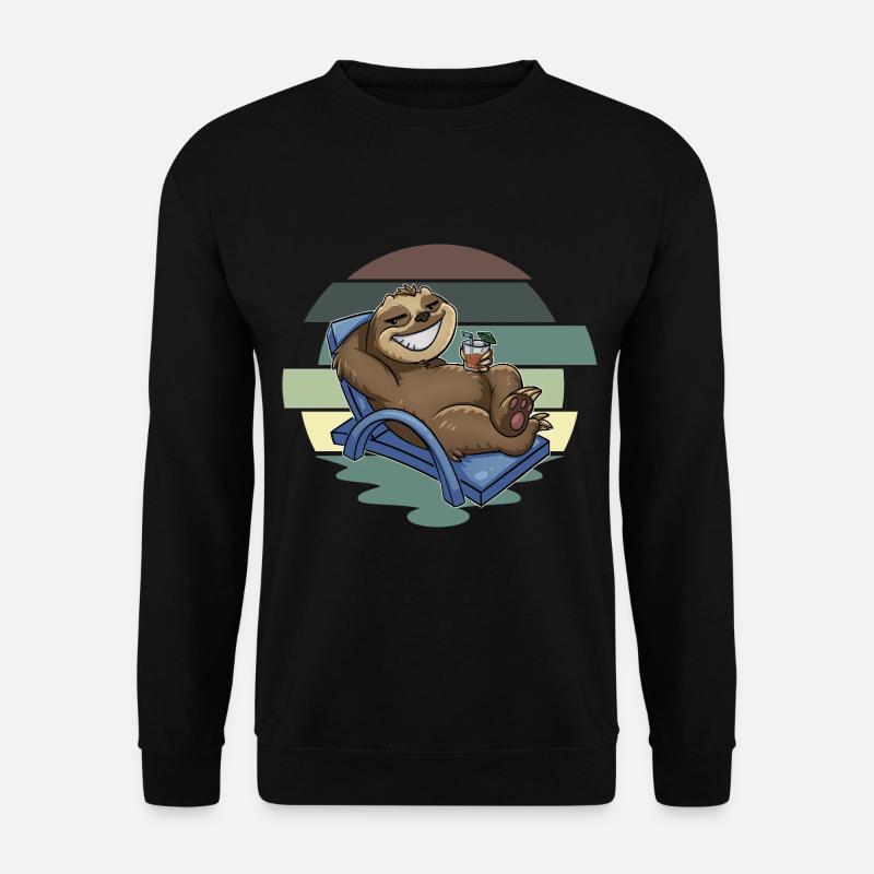 Sloth - Unisex Sweatshirt - black