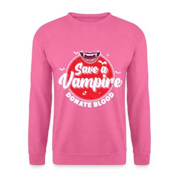Protect Vampires Donate Blood - Unisex Sweatshirt - pink - Front