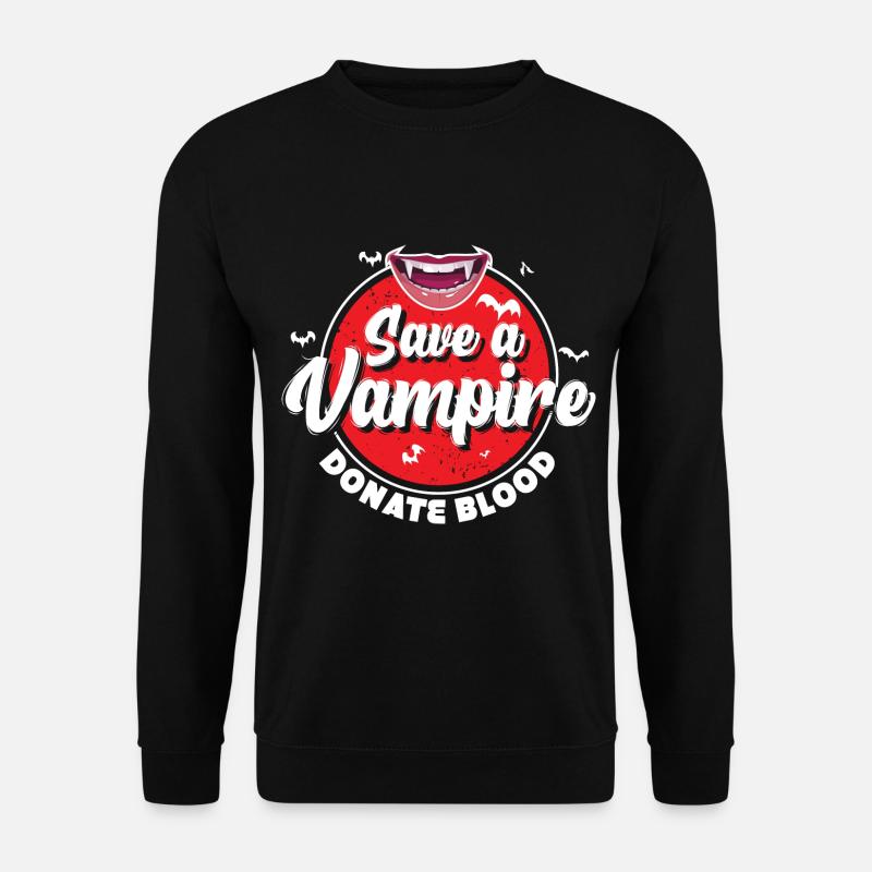 Protect Vampires Donate Blood - Unisex Sweatshirt - black