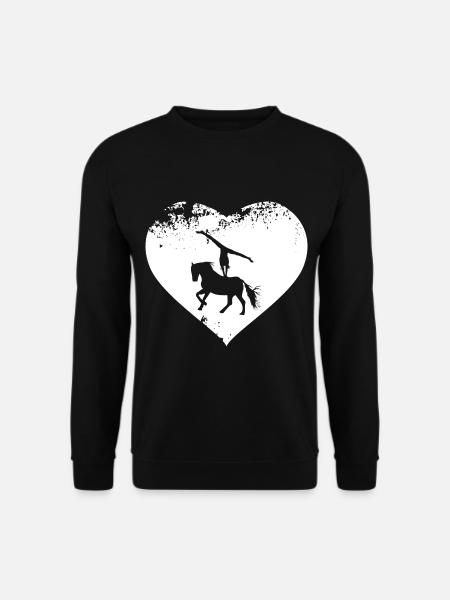 Pferde Pferd Voltigierer Voltigieren Volti - Unisex Pullover - Schwarz