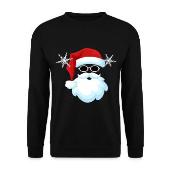 Santa Claus - Unisex Sweatshirt - black - Front - Alina (178cm) & Michal (187cm)