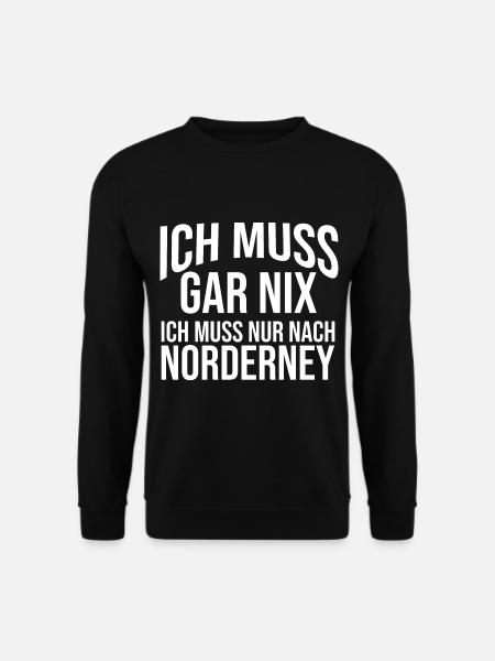 Nordsee Norderney - Unisex Pullover - Schwarz