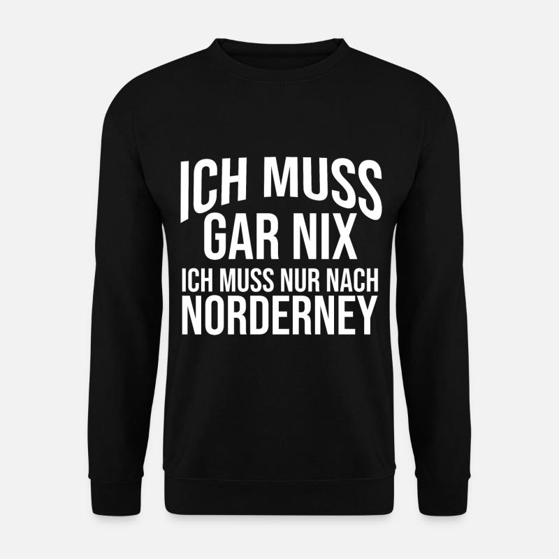 Nordsee Norderney - Unisex Pullover - Schwarz