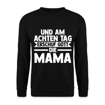 Mutter Mama - Unisex Pullover - Schwarz - Vorne - Alina (178cm) & Michal (187cm)