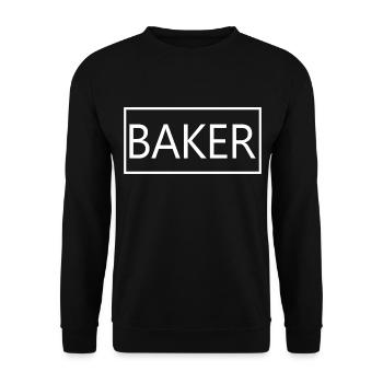 Baker Proud graduierter Baking Pastry Student - Unisex Pullover - Schwarz - Vorne - Alina (178cm) & Michal (187cm)