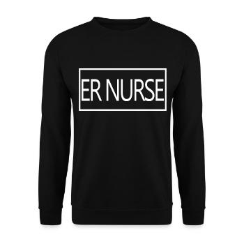Infirmière des urgences fière étudiante en soins infirmiers diplômée - Sweat-shirt Unisexe - noir - Devant - Alina (178cm) & Michal (187cm)