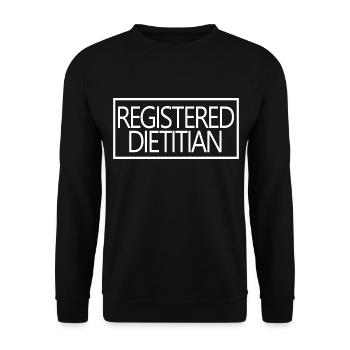 Diététiste diplômée fière nutritionniste - Sweat-shirt Unisexe - noir - Devant - Alina (178cm) & Michal (187cm)