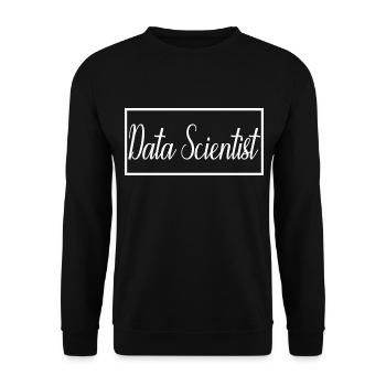 Data Scientist Proud Graduated Data Scientist - Unisex Sweatshirt - black - Front - Alina (178cm) & Michal (187cm)