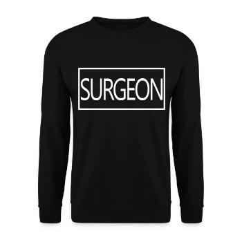 Chirurg Stolzer graduierter Chirurg-Doktorstudent - Unisex Pullover - Schwarz - Vorne - Alina (178cm) & Michal (187cm)