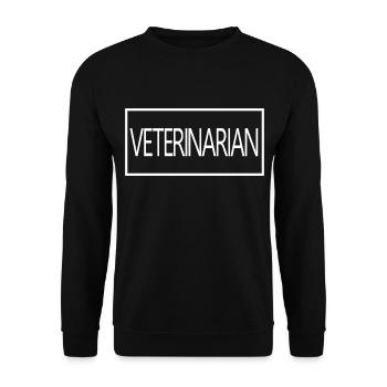 Veterinarian Proud Graduated Veterinary Student - Unisex Sweatshirt - black - Front - Alina (178cm) & Michal (187cm)