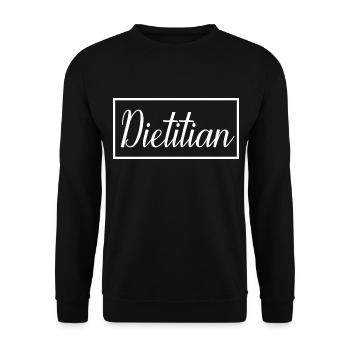 Dietitian Proud Graduated Dietitian Student - Unisex Sweatshirt - black - Front - Alina (178cm) & Michal (187cm)