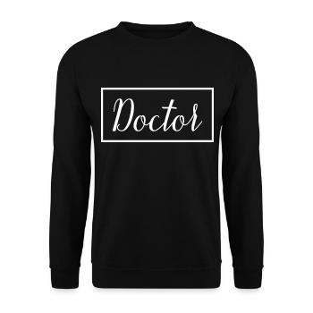 Docteur Médecin Fier Diplômé Médecin Étudiant - Sweat-shirt Unisexe - noir - Devant - Alina (178cm) & Michal (187cm)