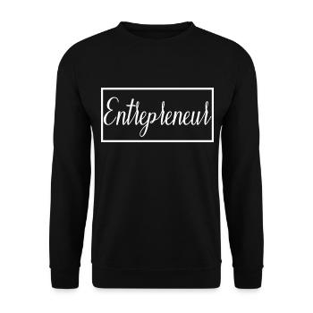 Entrepreneur Proud Graduated Entrepreneur Gift - Unisex Sweatshirt - black - Front - Alina (178cm) & Michal (187cm)