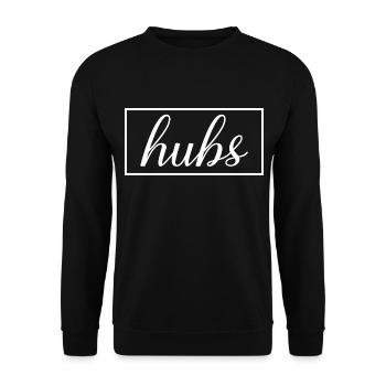 Hubs Matching Engagement Wedding Honeymoon - Unisex Sweatshirt - black - Front - Alina (178cm) & Michal (187cm)