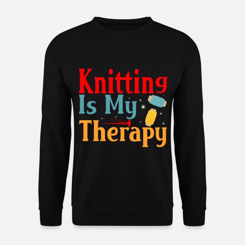 Fun knitting - Unisex Sweatshirt - black