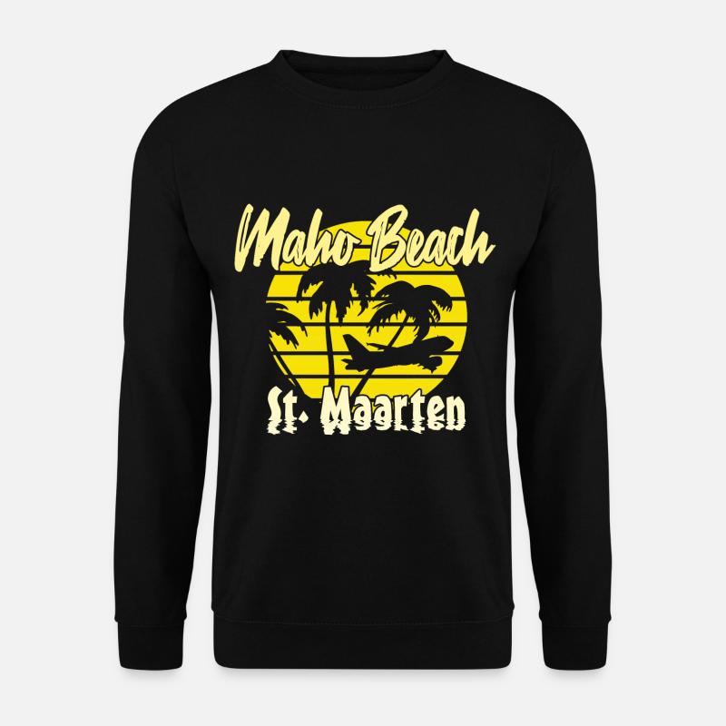 Maho Beach St. Maarteen - Unisex Sweatshirt - black