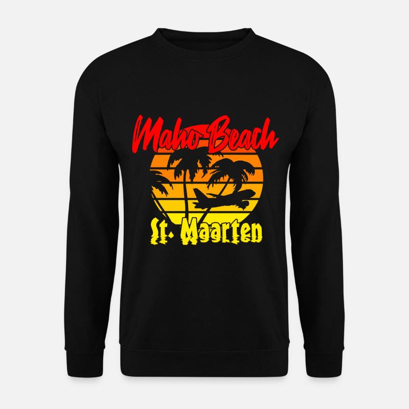 Maho Beach St. Maarteen - Unisex Sweatshirt - black