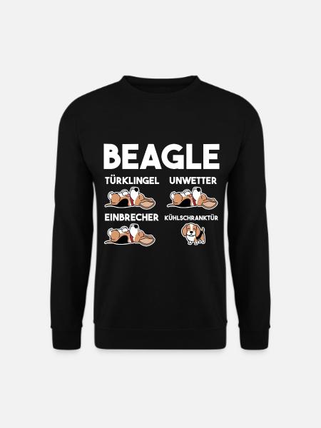 Hund Beagle - Unisex Pullover - Schwarz