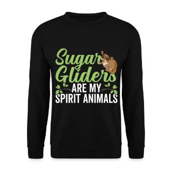 Sugar Gliders Spirit Animals Sugar Glider Owners - Unisex Sweatshirt - black - Front - Alina (178cm) & Michal (187cm)