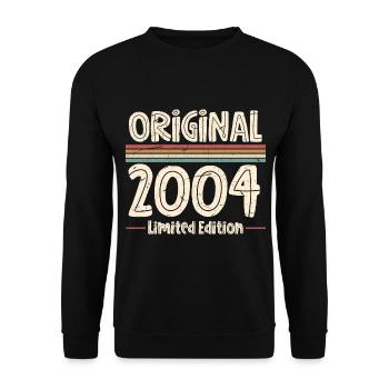 2004 Année de naissance 20e anniversaire - Sweat-shirt Unisexe - noir - Devant - Alina (178cm) & Michal (187cm)