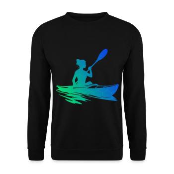 Kayak Canoë Kayak Homme Kayak Femme - Sweat-shirt Unisexe - noir - Devant - Alina (178cm) & Michal (187cm)