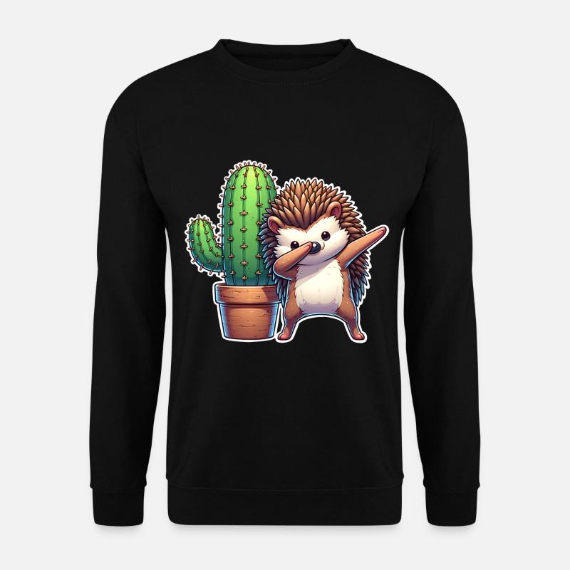 Hedgehog Cactus - Unisex Sweatshirt - black