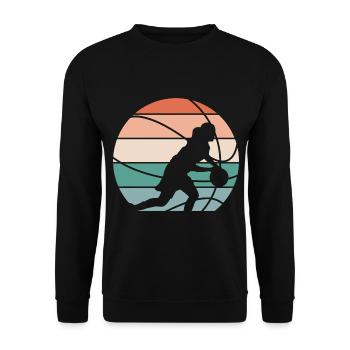 Basketball Basketball Women Basketball - Unisex Sweatshirt - black - Front - Alina (178cm) & Michal (187cm)