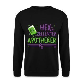Apothecary Halloween - Unisex Sweatshirt - black - Front - Alina (178cm) & Michal (187cm)