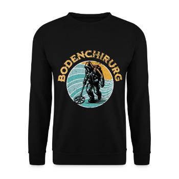 Probing Metal Detector - Unisex Sweatshirt - black - Front - Alina (178cm) & Michal (187cm)