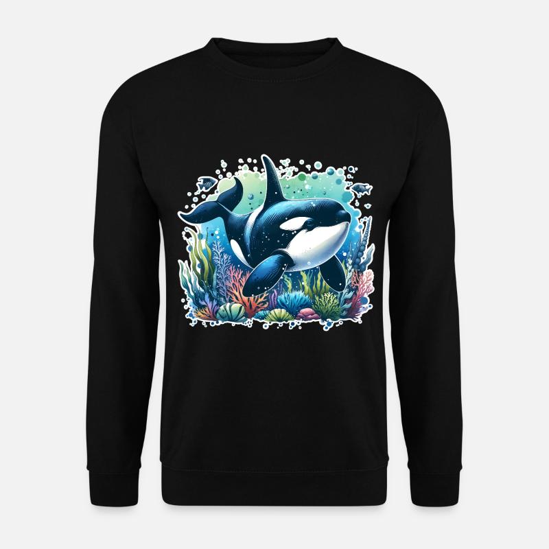 Orca Killer Whale - Unisex Sweatshirt - black