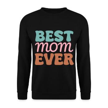 Mama - Unisex Pullover - Schwarz - Vorne - Alina (178cm) & Michal (187cm)