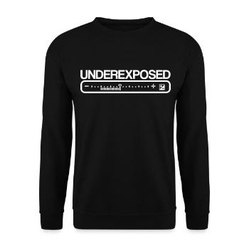 UNDEREXPOSED - Sweat-shirt Unisexe - noir - Devant - Alina (178cm) & Michal (187cm)