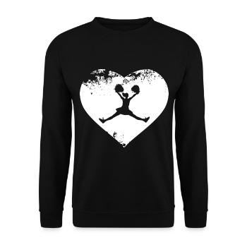 Pom-pom girl Cheerleading Pom pom girl Cheer - Sweat-shirt Unisexe - noir - Devant - Alina (178cm) & Michal (187cm)