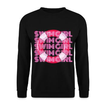 Natation filles - Sweat-shirt Unisexe - noir - Devant - Alina (178cm) & Michal (187cm)