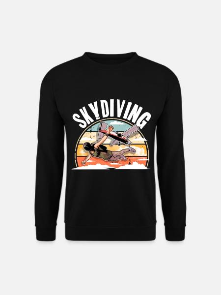 Skydiving Parachuting Parachute - Unisex Sweatshirt - black