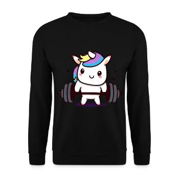 Surfing Jesus - Unisex Sweatshirt - black - Front - Alina (178cm) & Michal (187cm)