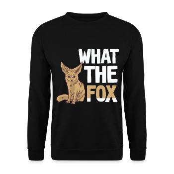 What The Fennec Fox Owner Fennec Foxes Animals - Unisex Sweatshirt - black - Front - Alina (178cm) & Michal (187cm)