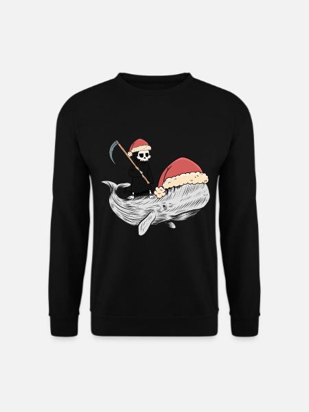 Whale Whale Death Fantasy Dark Ocean Fish Fish - Unisex Sweatshirt - black