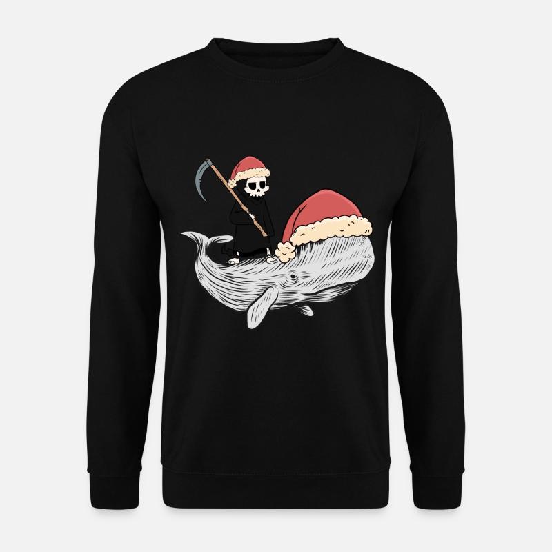 Whale Whale Death Fantasy Dark Ocean Fish Fish - Unisex Sweatshirt - black