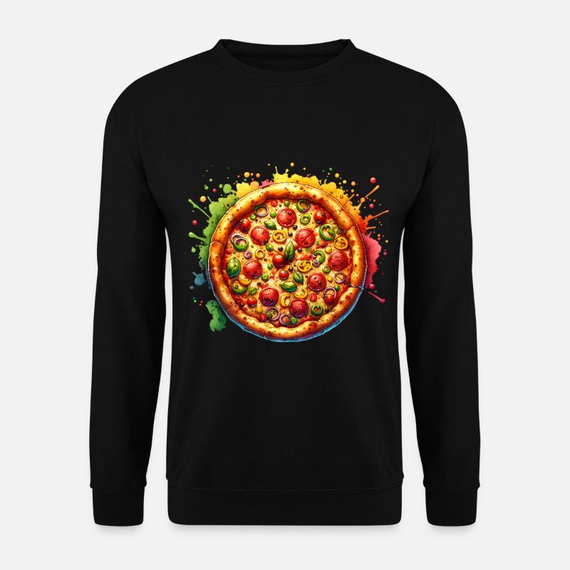 Pizza - Unisex Sweatshirt - black