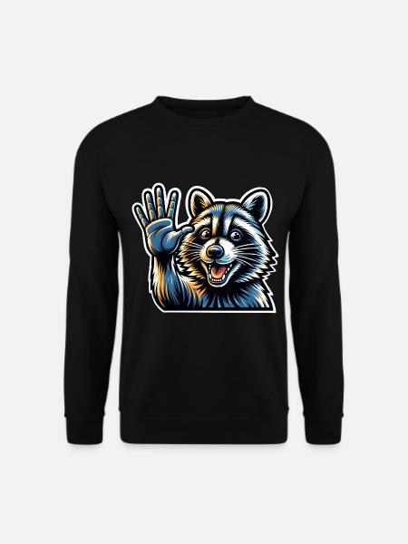 Raccoon - Unisex Sweatshirt - black