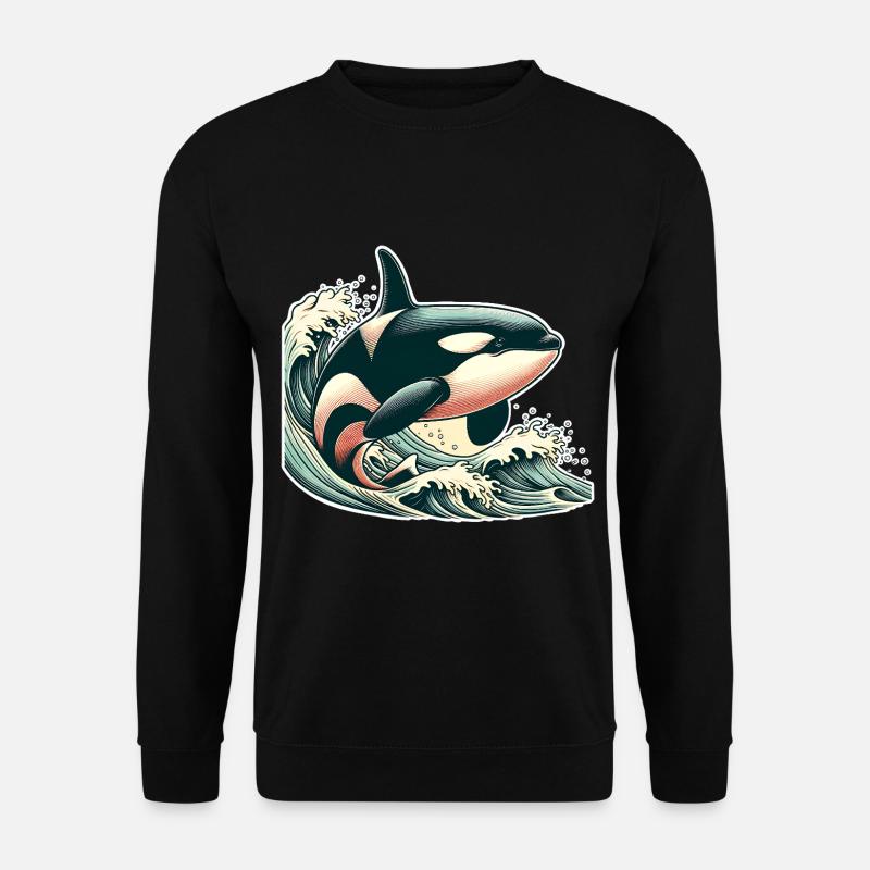 Orca Killer Whale - Unisex Sweatshirt - black