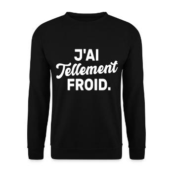 J'ai tellement froid - Sweat-shirt Unisexe - noir - Devant - Alina (178cm) & Michal (187cm)