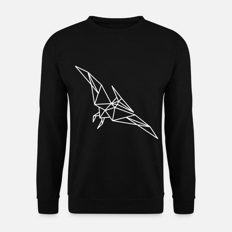 Pterosaur Dino Geometry - Unisex Sweatshirt - black
