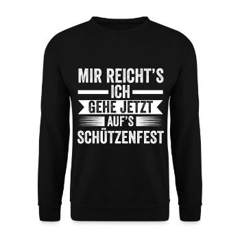Schützenverein Schützenfest - Unisex Pullover - Schwarz - Vorne - Alina (178cm) & Michal (187cm)