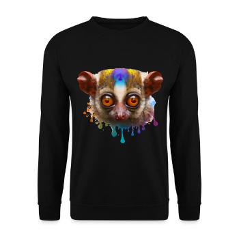 Tarsier Design - Unisex Pullover - Schwarz - Vorne - Alina (178cm) & Michal (187cm)